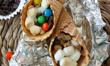 S’mores in a cone